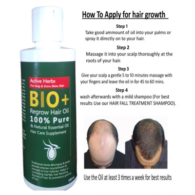 BIO+ Anti HairFall & Hair Regrowth(100ML Oil& Capsule 500 mg Pack Of 1