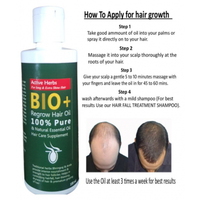 BIO+ Hair Fall control& Hair Growth Oil 200 ml Pack Of 2