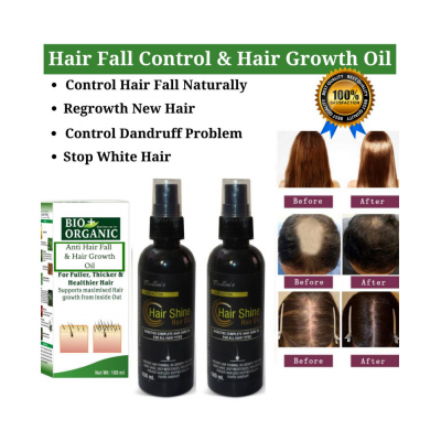 BIO+ Hair Shine-AntiHair Fall&Hair Growth oil Oil 2 no.s Pack Of 2