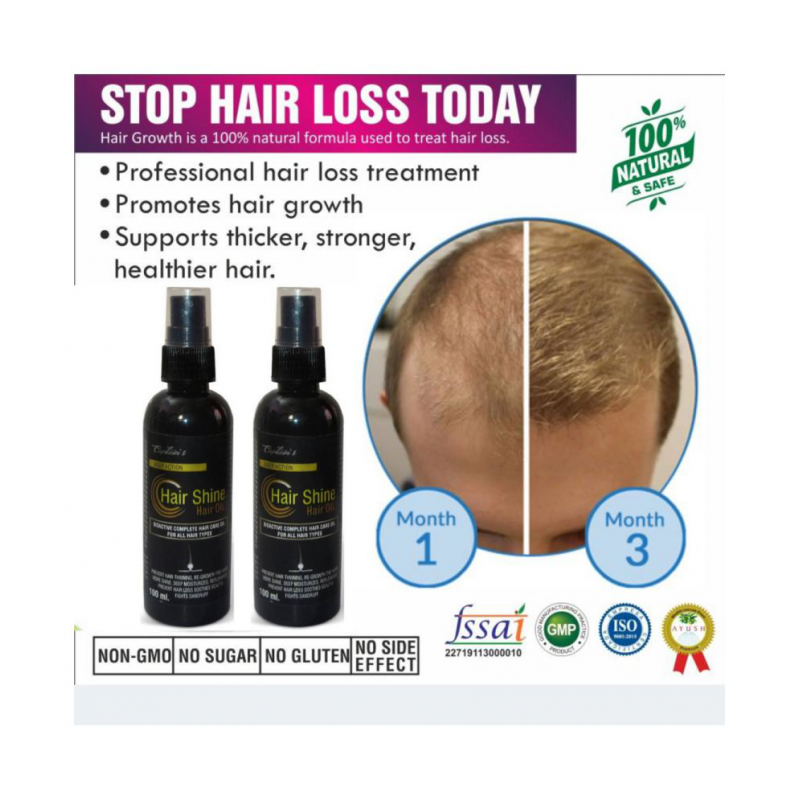BIO+ Hair Shine-AntiHair Fall&Hair Growth oil Oil 2 no.s Pack Of 2