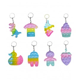 BONGERKING Multicolour Plastic Keychain - Pack of 2