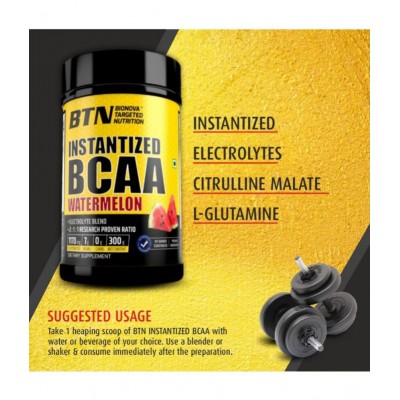 BTN Instantized BCAA For Muscle Strength (Watermelon) 300 gm
