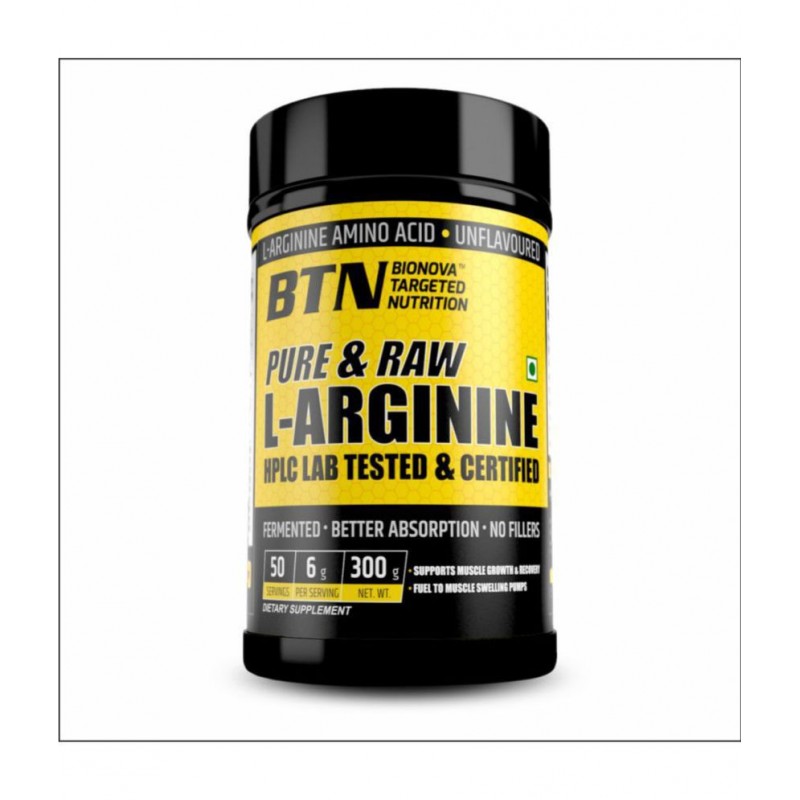 BTN L-Arginine Powder-Pure & Raw HPLC Tested 300 gm