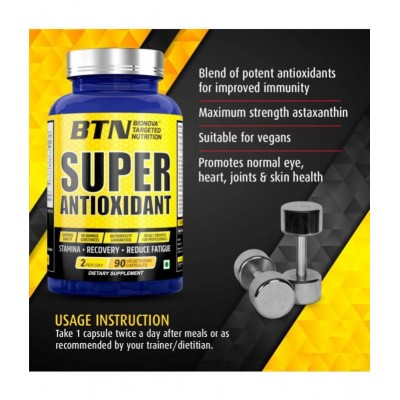 BTN Super Antioxidant for Stamina,Muscle,Skin Capsules 90 no.s