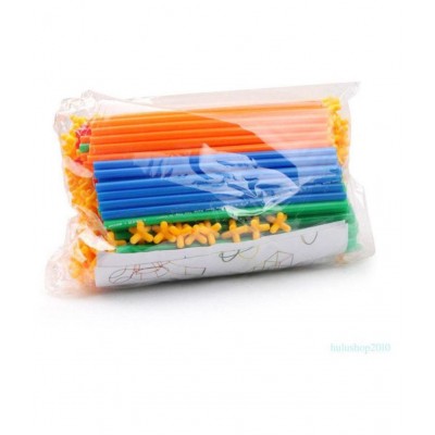 BUILD YOUR CREATIVITY DIY Colorful Educational Smart City Assembly Sticks BY NVJ Enterprise