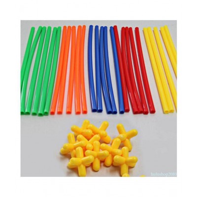 BUILD YOUR CREATIVITY DIY Colorful Educational Smart City Assembly Sticks BY NVJ Enterprise