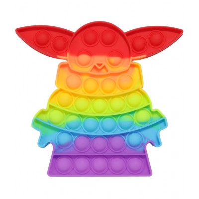 Baby Yoda & Ice cream bite softi popit combo pack of 2 popit Pop It Fidget Toys,Push Pop Bubble Fidget Sensory Toy,Autism Special Needs Silicone Stress Relief Toy  (Multicolor)