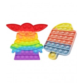 Baby Yoda & Ice cream bite softi popit combo pack of 2 popit Pop It Fidget Toys,Push Pop Bubble Fidget Sensory Toy,Autism Special Needs Silicone Stress Relief Toy (Multicolor) Baby Yoda & Ice cream bite softi popit combo pack of 2 popit Pop It Fidget Toys,Push Pop Bubble Fidget Sensory Toy,Autism Special Needs Silicone Stress Relief Toy (Multicolor)