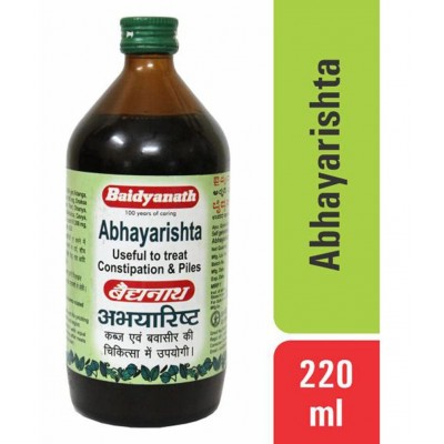 Baidyanath Abhayarishta Constipation Relief Liquid 220 ml Pack of 3