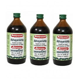 Baidyanath Abhayarishta Constipation Relief Liquid 220 ml Pack of 3