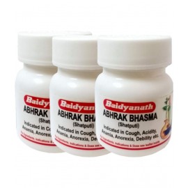 Baidyanath Abhrak Bhasma (Shatputi) Powder 1 gm Pack of 3