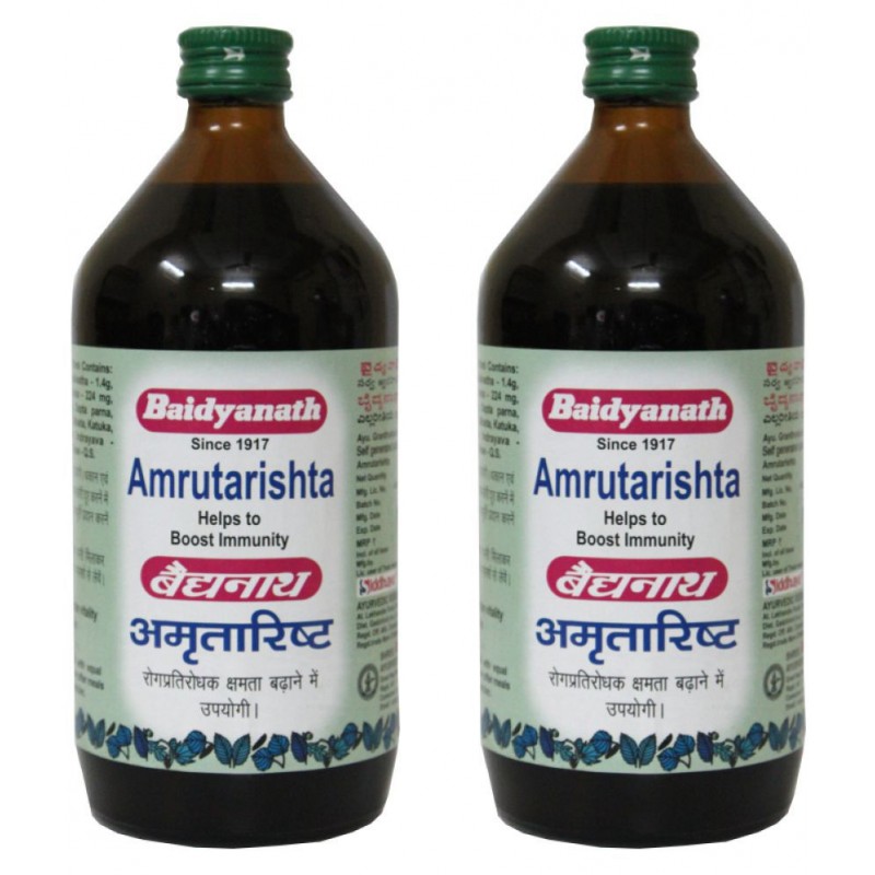 Baidyanath Amrutarishta Bacterial Infection Liquid 220 ml Pack Of 2