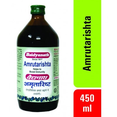 Baidyanath Amrutarishta Bacterial Infection Liquid 450 ml Pack Of 2