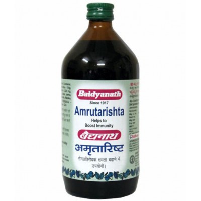 Baidyanath Amrutarishta Bacterial Infection Liquid 450 ml Pack of 3