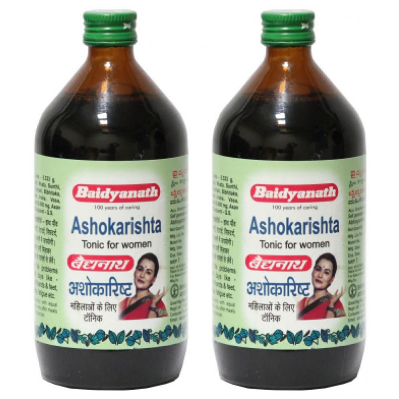 Baidyanath Ashokarishta Asava Menstrual Cycle Liquid 450 ml Pack Of 2