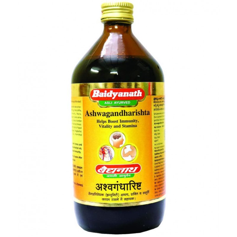Baidyanath Ashwagandharishta Liquid 220 ml Pack Of 2
