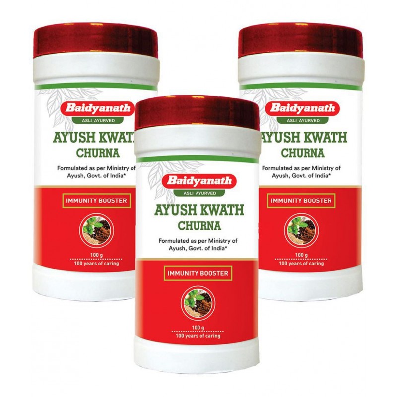 Baidyanath Ayush Kwath Churna Powder 100 gm Pack of 3