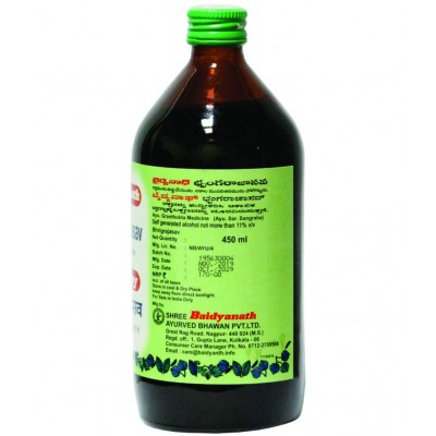Baidyanath Bhring Raj Asav help to Purify Blood Liquid 450 ml Pack Of 2