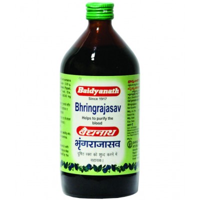 Baidyanath Bhring Raj Asav help to Purify Blood Liquid 450 ml Pack Of 2