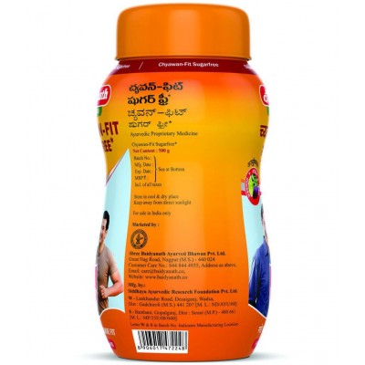 Baidyanath Chyawan-Fit Sugarfree Chyawanparsh Paste 500 gm Pack Of 1