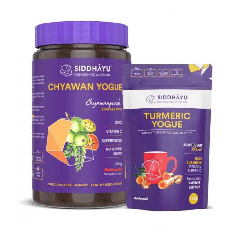 Baidyanath Chyawan and Turmeric Yogue  Paste 1000 gm Pack Of 2