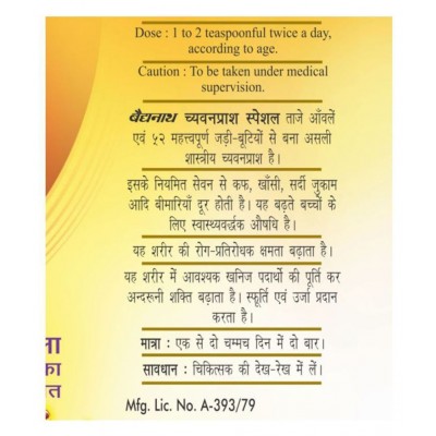 Baidyanath Chyawanprash Special 1 Kg + 200 gm Paste 1200 kg Pack Of 1