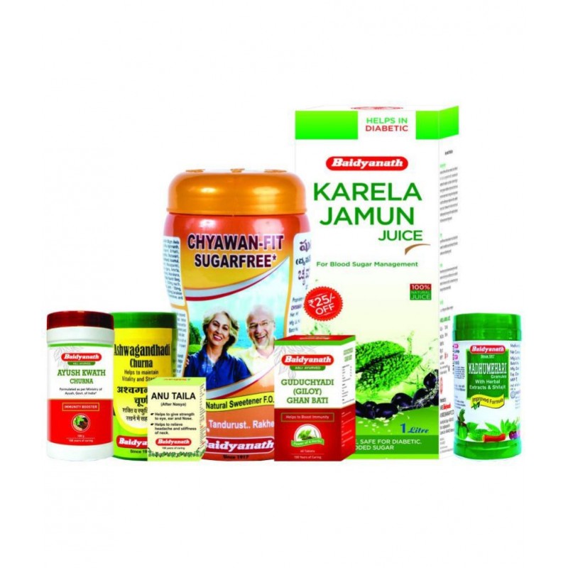 Baidyanath Diabetes Immunity Kit Liquid 3 kg Pack Of 7