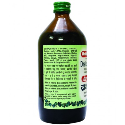 Baidyanath Drakshasav Syrup 450ml (Pack of 1)