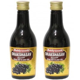 Baidyanath Drakshasava I Ayurvedic Tonic  Liquid 180 ml Pack Of 2