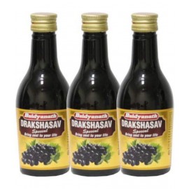 Baidyanath Drakshasava I Ayurvedic Tonic Liquid 180 ml Pack of 3