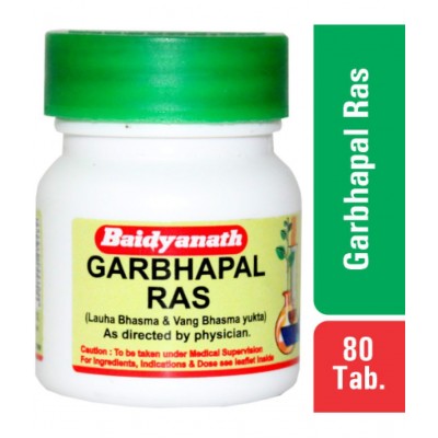 Baidyanath Garbhapal Ras 80 Tablets (Pack of 3)