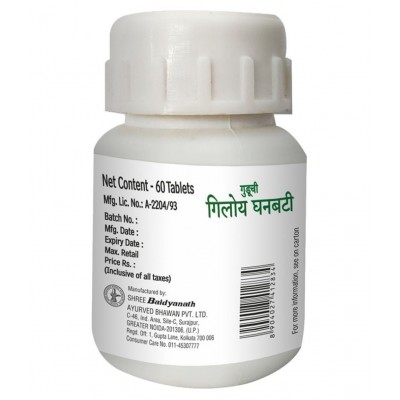 Baidyanath Giloy (Guduchi) Ghan Bati|PO2 (60 Tab) Tablet 60 no.s