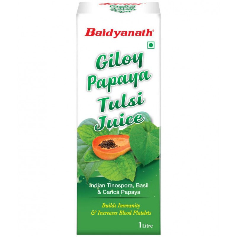 Baidyanath Giloy Papaya Tulsi Juice Liquid 1 l Pack Of 1