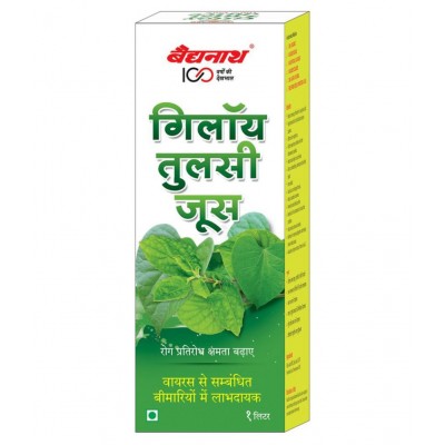 Baidyanath Giloy Tulsi Juice - 1L Liquid 1 gm