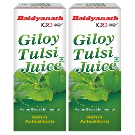 Baidyanath Giloy Tulsi Juice- Pack of 2 (1 L) Liquid 1 L Pack of 2