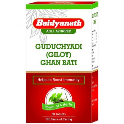 Baidyanath Guduchyadi Giloy Ghan Bati Tablet 60 no.s Pack Of 2