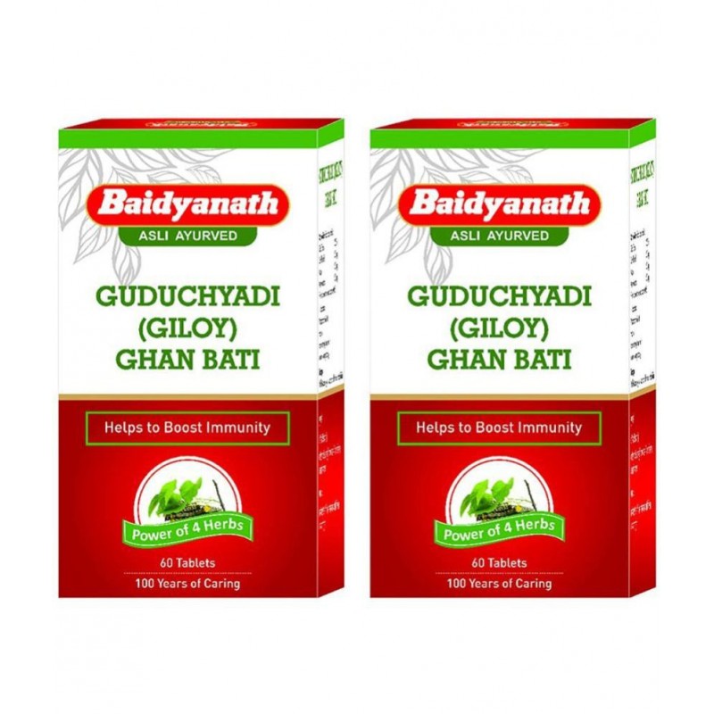 Baidyanath Guduchyadi Giloy Ghan Bati Tablet 60 no.s Pack Of 2