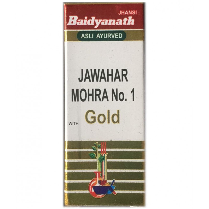 Baidyanath Jawahar Mohra No.1 with Gold Tablet 10 no.s Pack Of 1