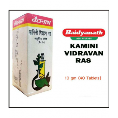 Baidyanath KAMINI VIDRAVAN RAS 10 GM ( 40 TABLETS) Baidyanath KAMINI VIDRAVAN RAS 10 GM ( 40 TABLETS)