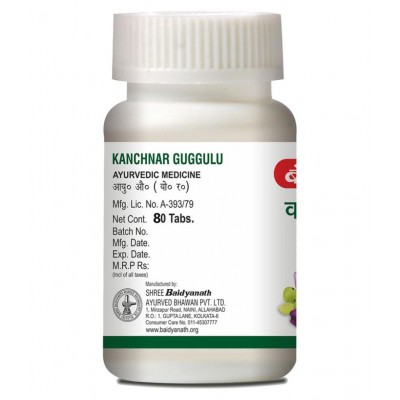Baidyanath Kanchnar Guggulu | PO2 (80 Tablets) Tablet 80 no.s