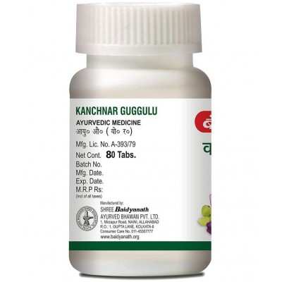 Baidyanath Kanchnar Guggulu Tablet 80 no.s Pack Of 2
