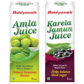 Baidyanath Karela Jamun + Amla Juice Combo-1L (2 L) Liquid 1 ml