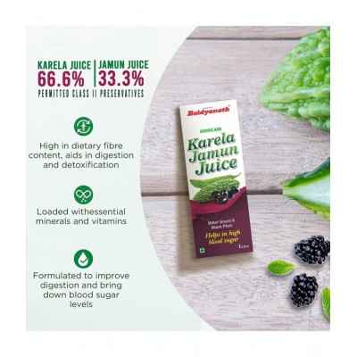 Baidyanath Karela Jamun Juice Liquid 1 l Pack Of 1