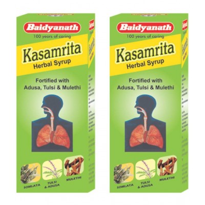 Baidyanath Kasamrit Herbal Cough Syrup 100ml (Pack of 3)