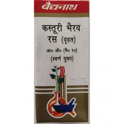 Baidyanath Kasturi Bhairav Ras Tablet 10 no.s Pack Of 1