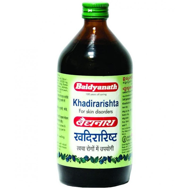 Baidyanath Khadirarishta Liquid 450 ml Pack Of 1