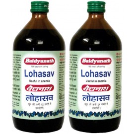 Baidyanath Lohasav Liquid 450 ml Increases hemoglobin (Pack Of 2)