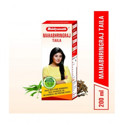 Baidyanath Maha Bhringraj Hair Oil Ayurvedic Oil 200 ml Pack Of 1