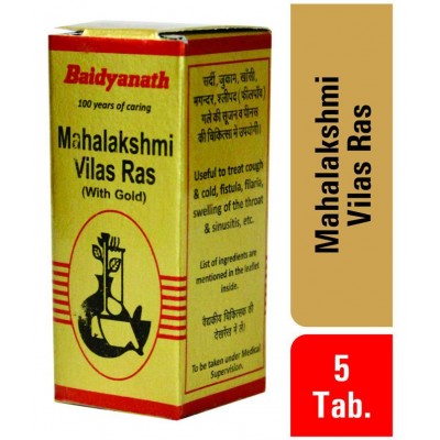 Baidyanath Mahalaxmivilas Ras with Gold Tablet 100 no.s Pack Of 1