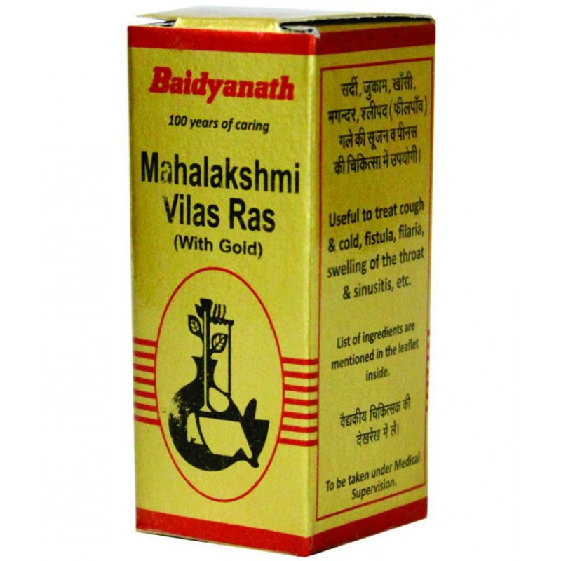 Baidyanath Mahalaxmivilas Ras with Gold Tablet 120 no.s Pack Of 1